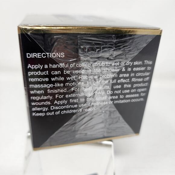 Liyalan Beauty Face Coffee Scrub Anti- Cellulite & Wrinkle Reducing New Sealed - Picture 4 of 5